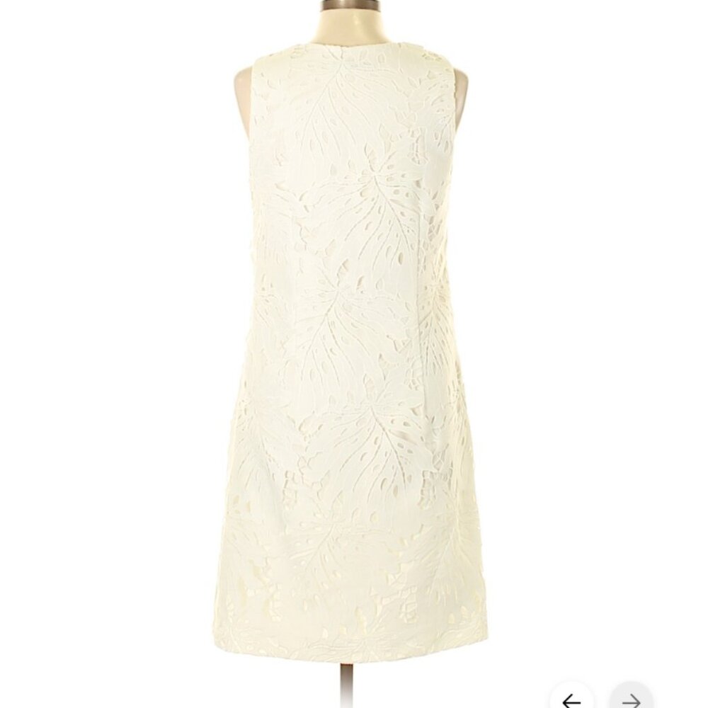 Banana Republic White Tropical Cutout Dress - Picture 2 of 2